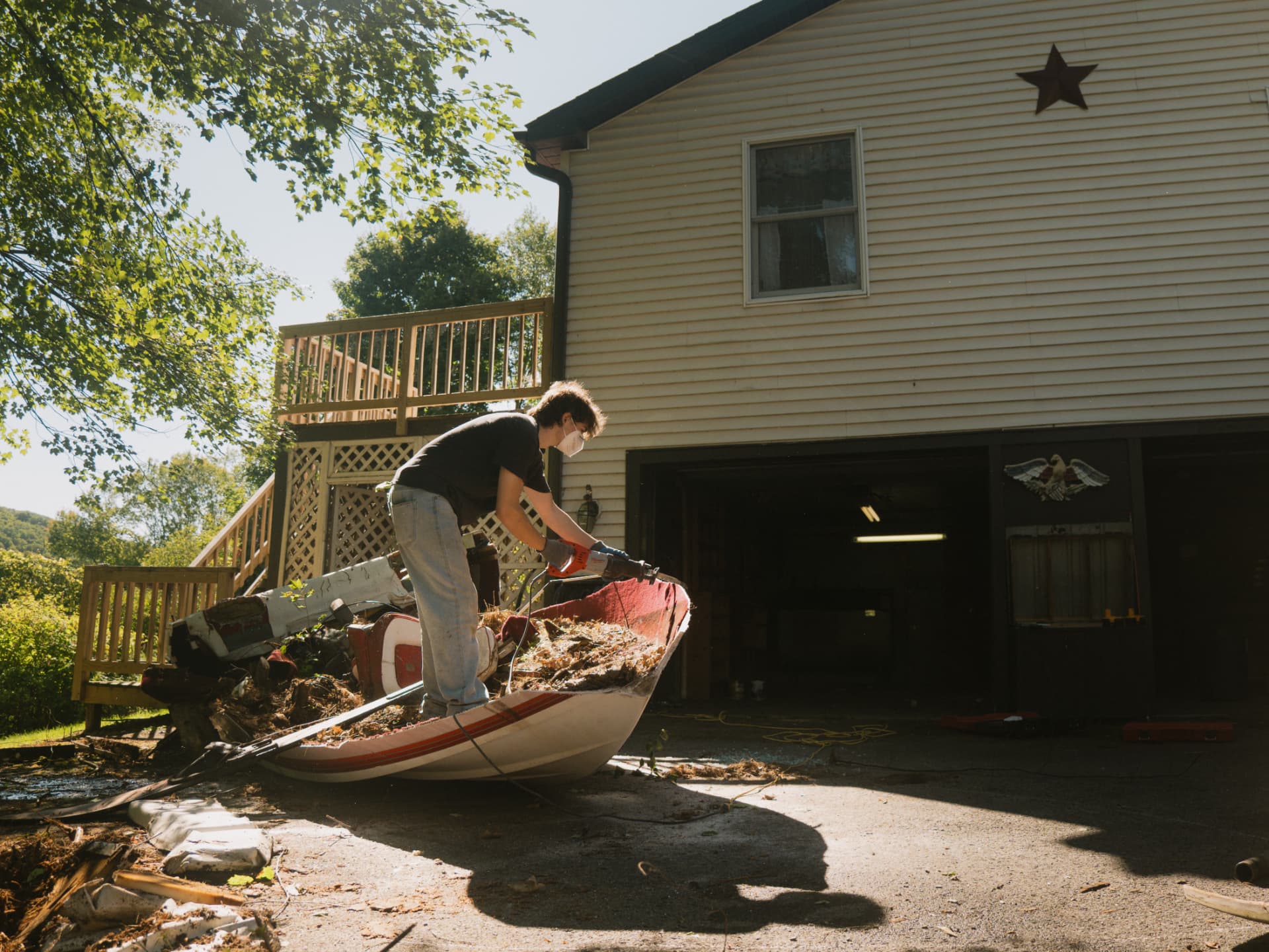 Loading debris for removal
